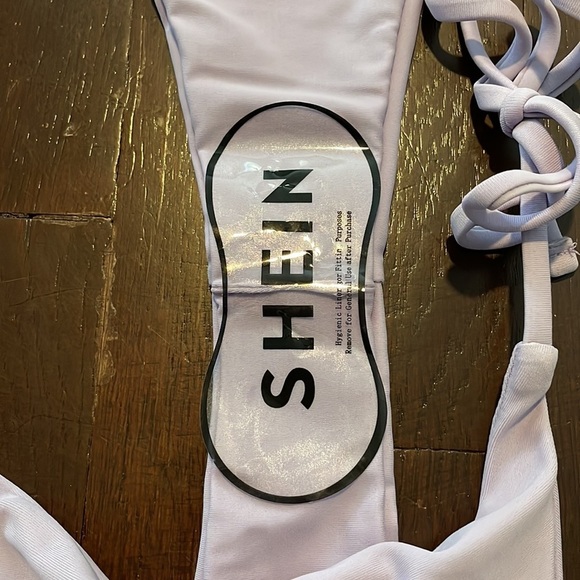 Women's SHEIN Triangle Tie Swimsuit Cheeky Bikini Bottoms Large - Picture 6 of 9